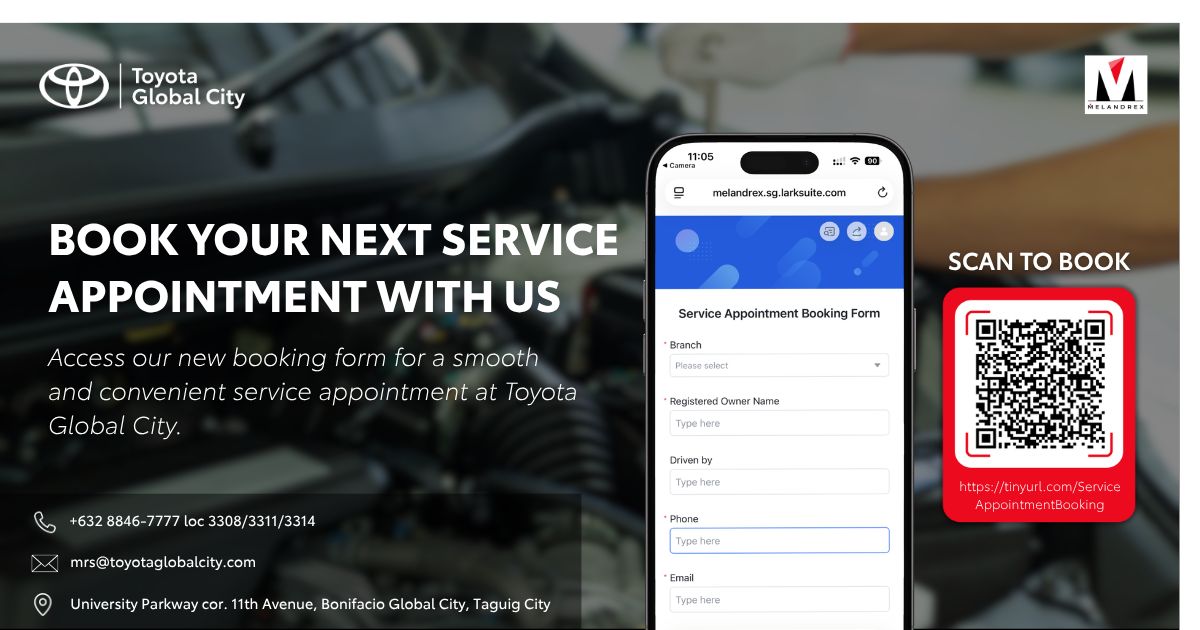 Toyota Global City Appointment Setting QR Code